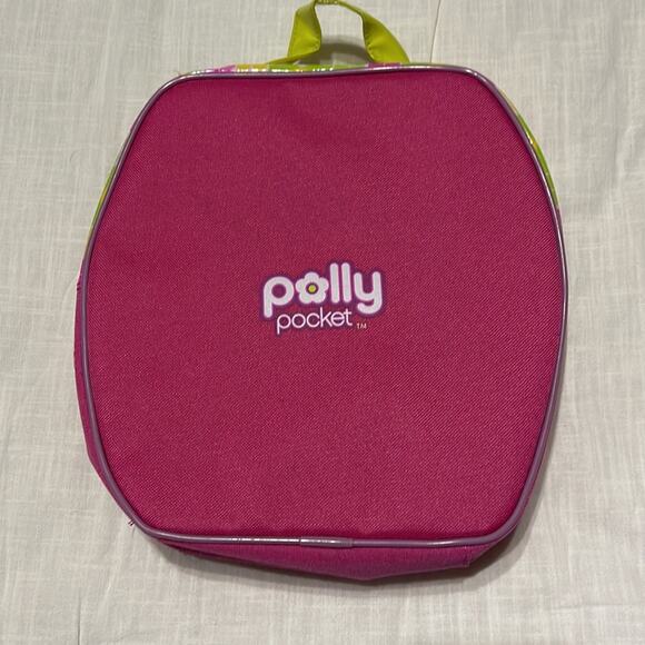 Polly pocket  zip open carry bag case pink yellow - Picture 8 of 12
